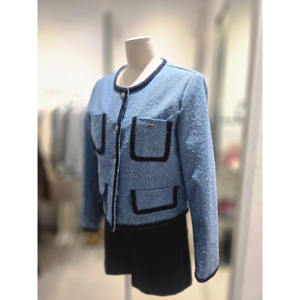 [여주점] 라인 배색 트위드 자켓 ES2JJ302