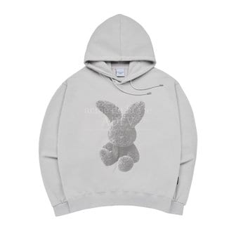 아크메드라비 GREY FUZZY RABBIT HOODIE GREY - 퍼지레빗