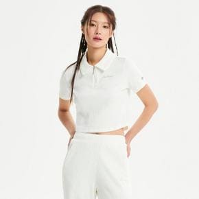 여성 골지 카라 반팔티 (SLIM FIT) (NBNFE2W402)