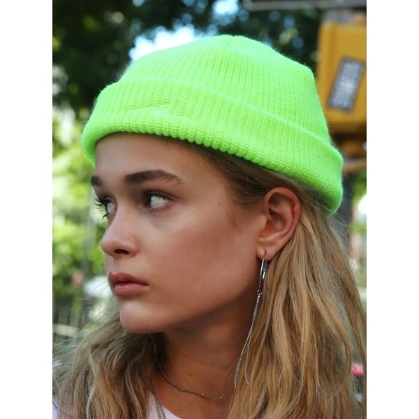 [UNISEX]SLEEPING BEANIE LIME
