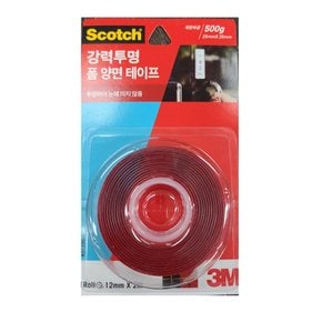 3M 스카치 강력 투명폼 양면테이프(12mmx2m)