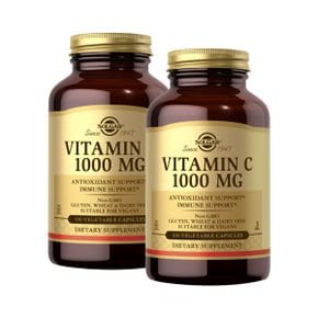[해외직구] 솔가 비타민C 1000mg 100베지캡슐 x2