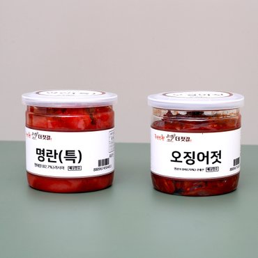 더젓갈 HACCP 인증 젓갈 2종세트(명란젓(특)400g+오징어젓400g)