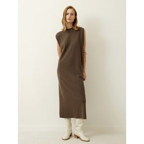 Cap Sleeve Long Dress Cocoa