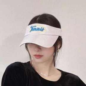 [애슬릿] 여성 썬캡 모자 테니스 골프 마라톤 썬바이저 여자