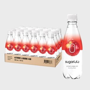 인테이크 0kcal 슈가로로 스파클링 사과 24개입 350ml (무설탕 탄산음료)