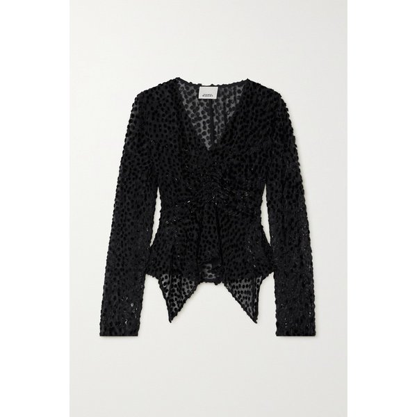 울리에타 메탈릭 데보레 벨벳 블라우스 1647597314775493