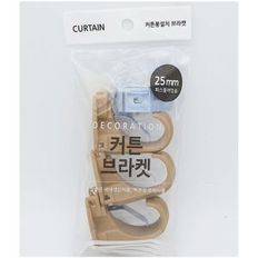 커텐브라켓 25mm 3매1세트 골드