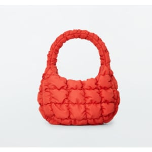 COS 코스 COS 퀼티드 구름백 레드 XS (관부가세 배송비 포함)  COS QUILTED BAG