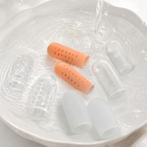 실리콘 손가락 보호 골무 통풍 방수 보호캡 엄지 검지 중지 핑거 코트 바느질 캡