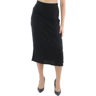 DKNY 4003032 DKNY Womens Ribbed Pencil Midi Skirt