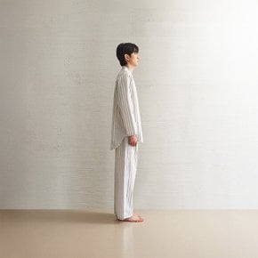 리네 60수 고밀도면 스트라이프 파자마세트 남성용 XL