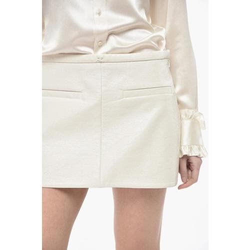 쿠레쥬 숏 스커트 423CJU126VY0014 0011 BLANC White