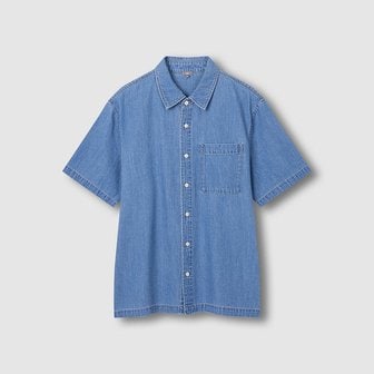 JAJU 남 해지데님 반팔 셔츠 J116203520051