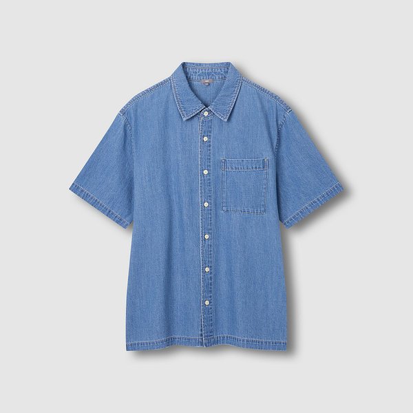 남 해지데님 반팔 셔츠 J116203520051