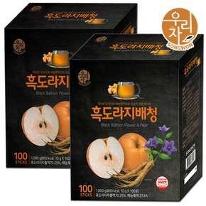 송원 우리차 흑도라지배청 100T X2개 /도라치차/뿌리차/고형차/분말/스틱/액상