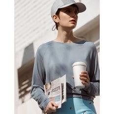 [City Outdoor] [2in1 SET] Back Point Crop T-shirt Set