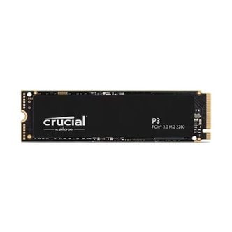  마이크론 Crucial P3 M.2 NVMe 대원씨티에스 1TB---