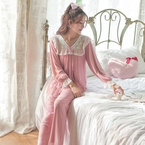 여성 홈웨어 큐티 레이스 파자마 잠옷세트