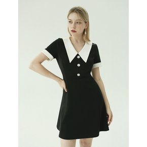 Present collar dress (Black)