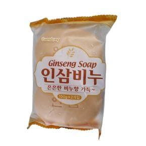 인삼 비누 세안 세수 바디 핸드 워시 목욕 클렌징 2P X ( 3매입 )