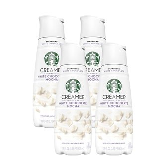  Starbucks4X  스타벅스  화이트  초콜렛  모카  크리머  828ml