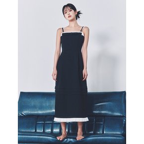 joe / Ribbon Contrast Seeveless Dress