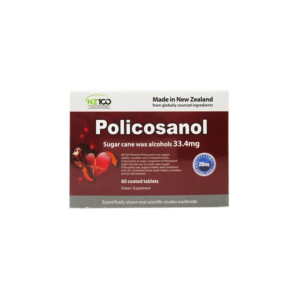 뉴질랜드 NZ100 뉴질랜드100 폴리코사놀 33.4mg 60정