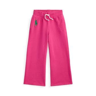 폴로 랄프 로렌 폴로 키즈 여아 2-6세 빅 포니 플리스 와이드 레그 스웨트팬츠(CWPOPNTRBQ20101650)