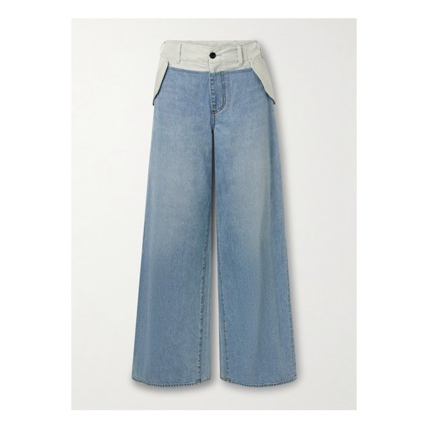 셸 트리밍 미드라이즈 와이드 진 라이트 블루 46376663162869301