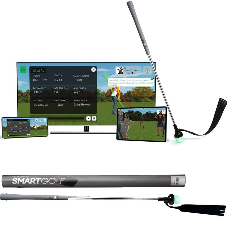 【新品未使用】SmartGolf AIX V2 スマートゴルフ練習機 最新モデル 科学的ゴルフ練習の最終版、スマート的なAIゴルフ練習システム