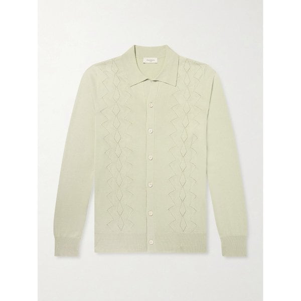 피아첸차 1733 포인텔 니트 실크 코튼 블렌드 가디건 46376663163073497