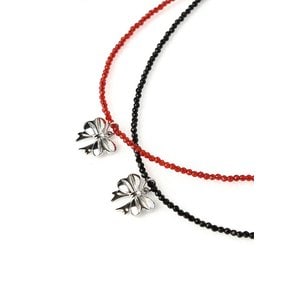 [Surgical Steel] SDJ204 Ribbon Cookie Beads Necklace