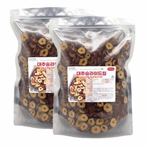 바삭한 대추칩 1kg (500g x 2개) 대추 슬라이스