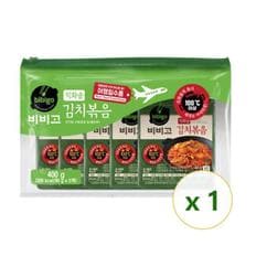 CJ제일제당 비비고 직화솥 김치볶음 여행김치 파우치 400g(5입) x 1개