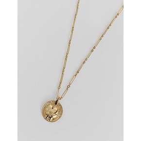 heart coin necklace