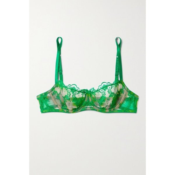 아이.디.세리에리 페탈 블룸 자수 튤 언더와이어 발코넷 브라 45666037505123735