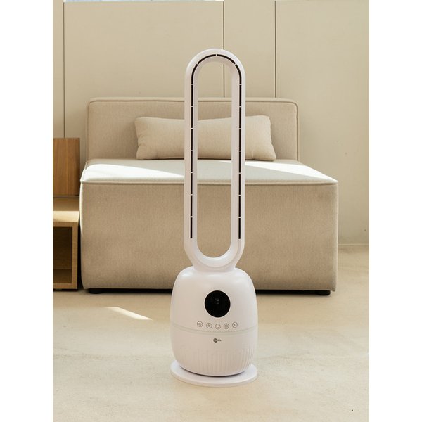 날개없는 선풍기 회전 타워팬 써큘레이터 리모컨 포함