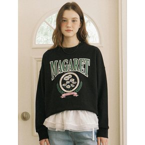 Margaret Artwork Sweatshirt - Black