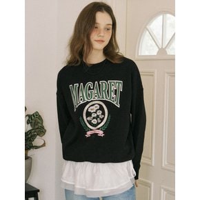 Margaret Artwork Sweatshirt - Black