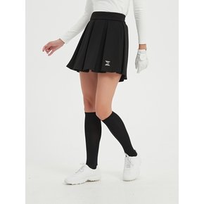 Black Spiral Pleats Skirt