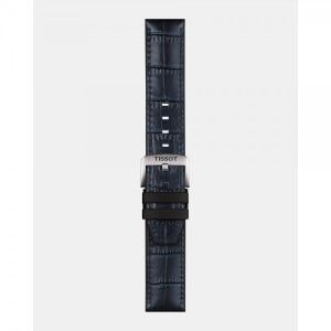 이스퀘어 3382021 Tissot 티쏘 공식 가죽  고무 스트랩 러그 22mm - 블루 블랙