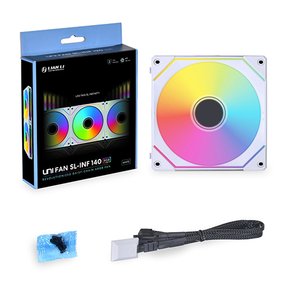 [서린공식] LIAN LI UNI FAN SL-INF 140 RGB 화이트 1팩