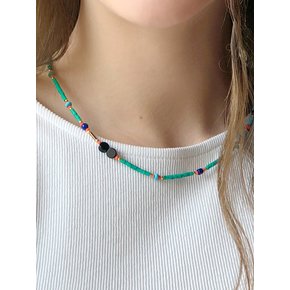 green mallorca necklace