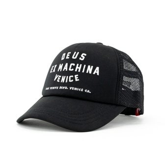 Deus ex machina 데우스엑스마키나 베니스 어드레스 트러커 캡 모자 블랙 DMA47620BLK