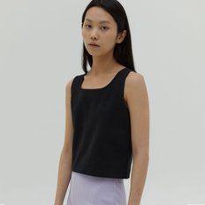 [10% 할인가 판매] FLAT SQUARE SLEEVELESS (BLACK)