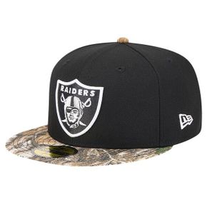 [해외] 1080219 NFL [라스베이거스 레이더스] Black Active TwoTone Camo 59FIFTY Fitted Hat