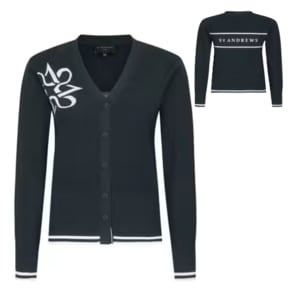 (사은품증정) 26 S/S 여성 별 심볼 자카드 라인 배색 V넥 니트 가디건 (821F1SD101NA)