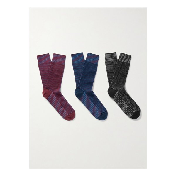 코튼 혼방 양말 3p 세트 멀티컬러 46376663162948275