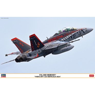 하세가와 BH07545 1대48 F/A-18D 호넷 VMFA(AW)-224 벵갈스 2024